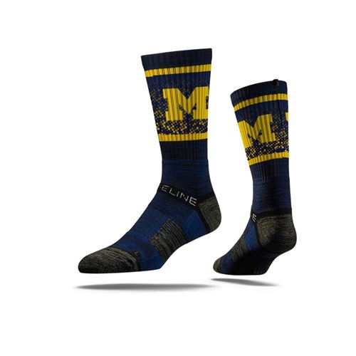 Picture of Michigan Sock Ann Arbor Blue Crew Premium Reg