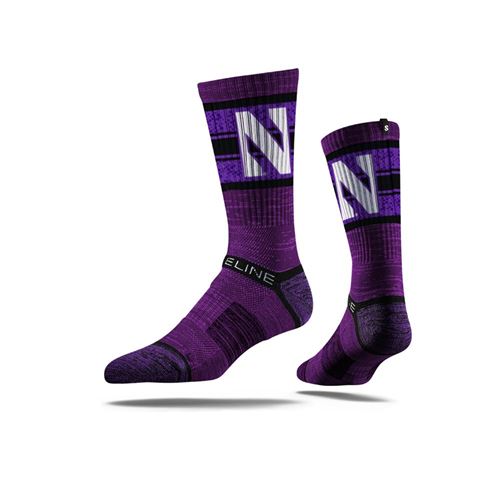 Picture of Northwestern Sock Evanston Purple Crew Premium Reg