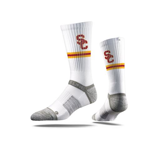 Picture of USC Sock Trojan White Crew Premium Reg