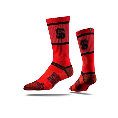 Picture of NC State Sock Wolfpack Red Crew Premium Reg