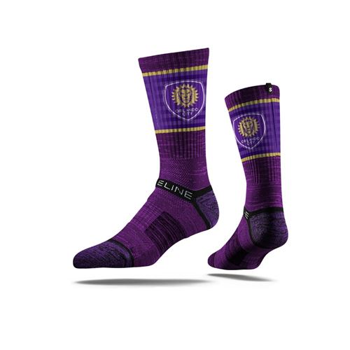 Picture of Orlando City SC Sock Purple Stripe Crew Premium Reg