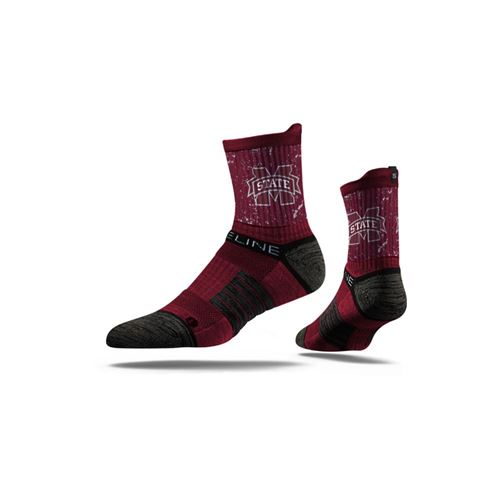Picture of Mississippi State Sock Maroon Bulldogs Mid Premium Reg