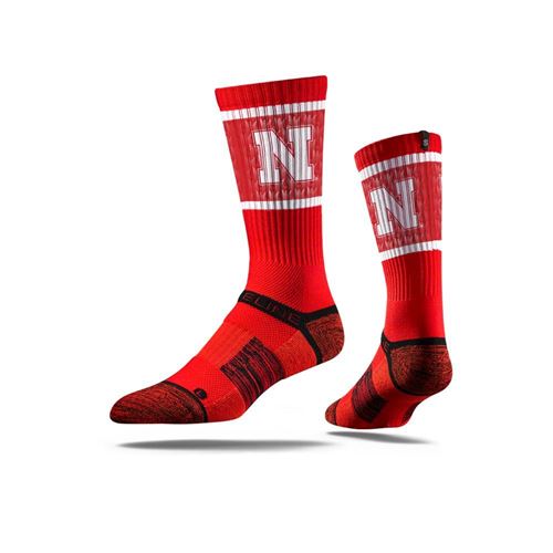 Picture of Nebraska Sock Red Huskers Crew Premium Reg