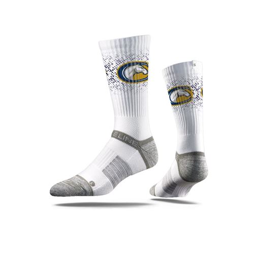 Picture of UC Davis Sock Gunrock White Crew Premium Reg