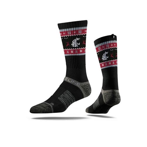 Ugly Sweater, Washington State Black, Strapped Fit 2.0 - Strideline